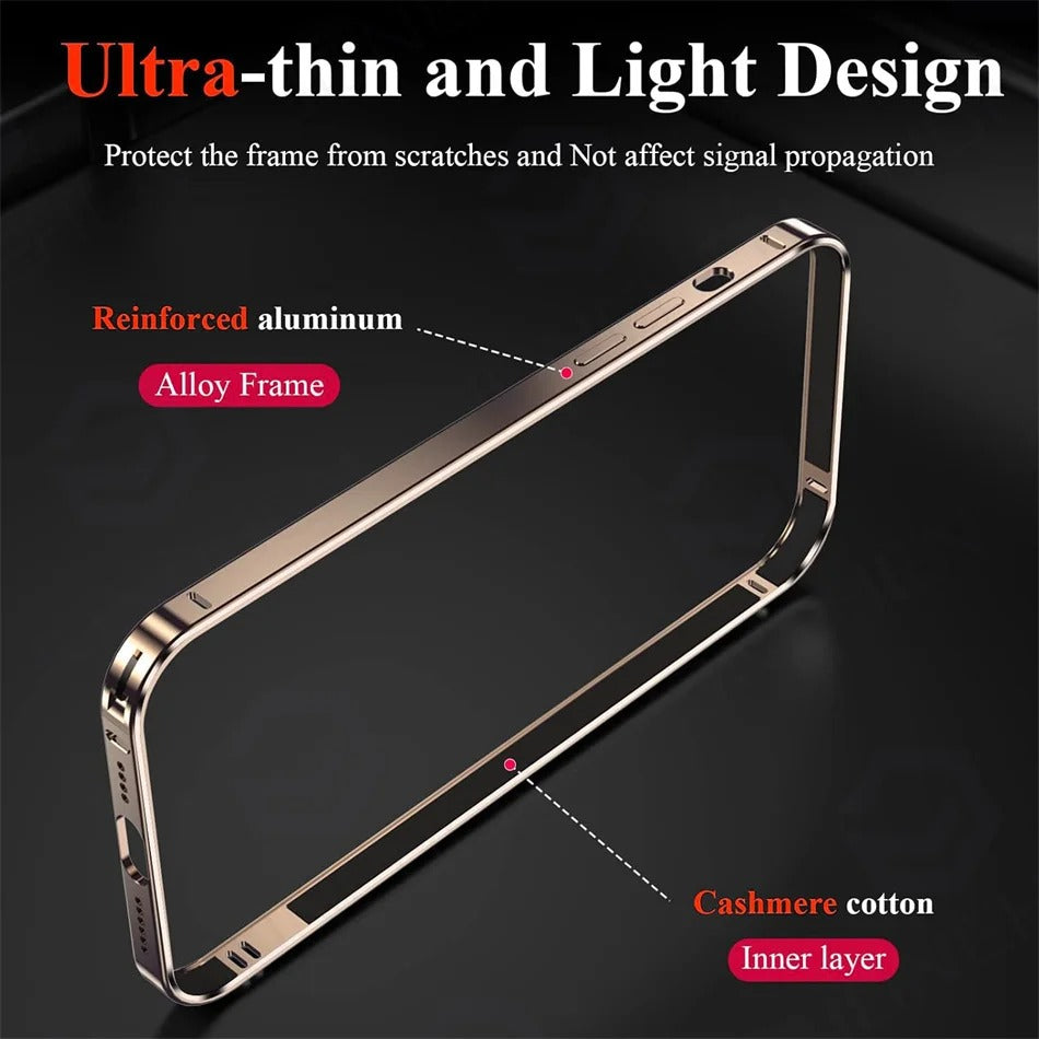Light Aluminum Metal Bumper Case for iPhone